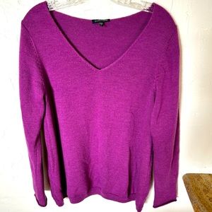 Eileen Fisher Merino Wool V-Neck Sweater sz M